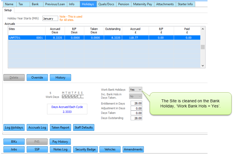 Holiday Pay Setup 6