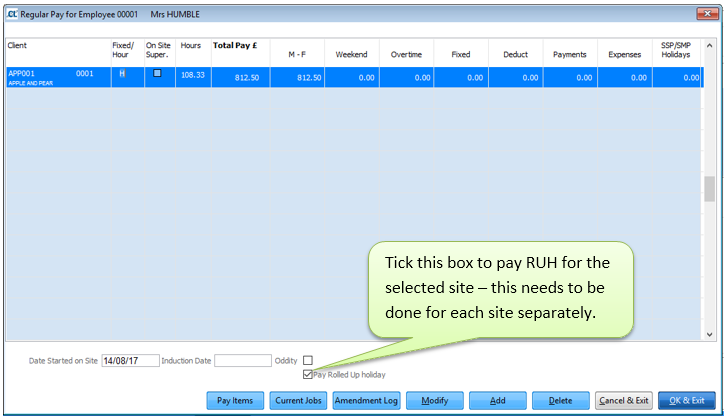 Holiday Pay Setup11