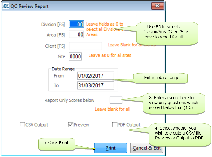QCServiceReviewReport
